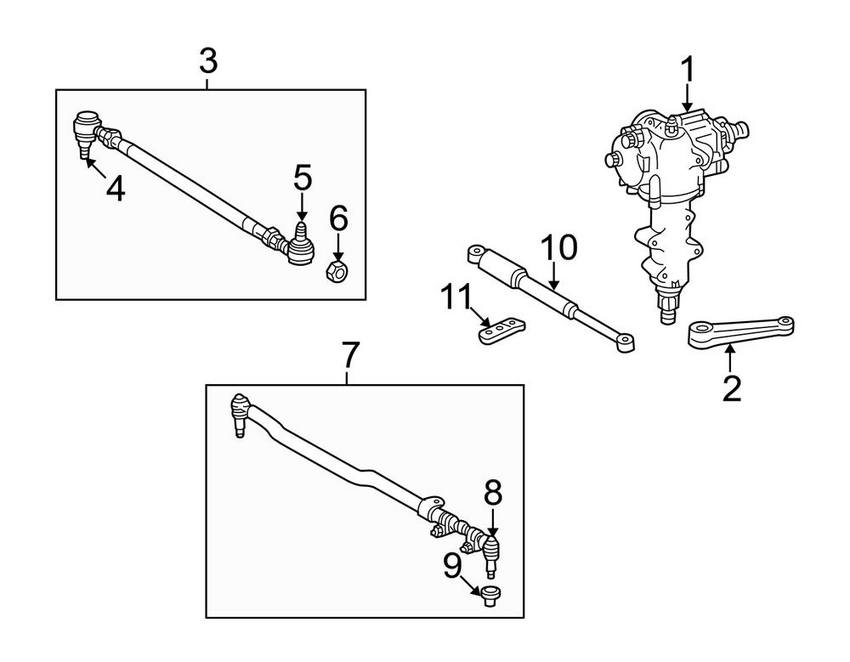 Mercedes Tie Rod End - Front Driver Side Outer 6023300235